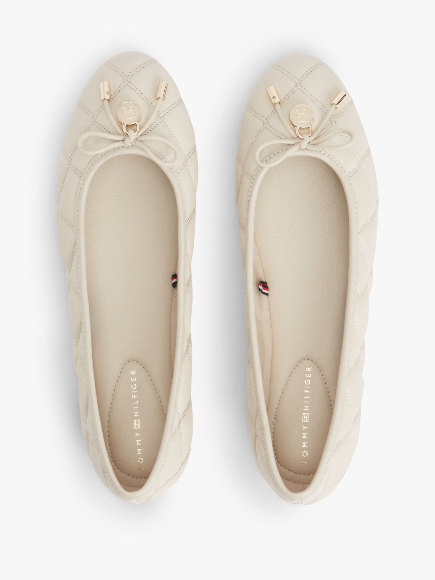 Tommy Hilfiger Quilted Leather Ballet Flat