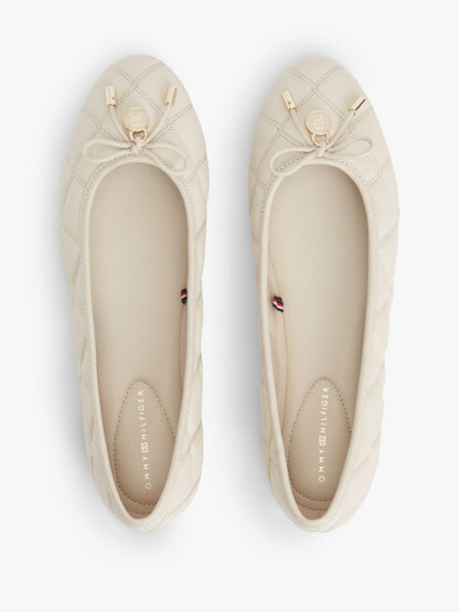 Tommy Hilfiger Quilted Leather Ballet Flat