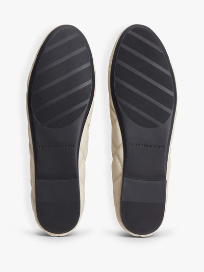 Tommy Hilfiger Quilted Leather Ballet Flat