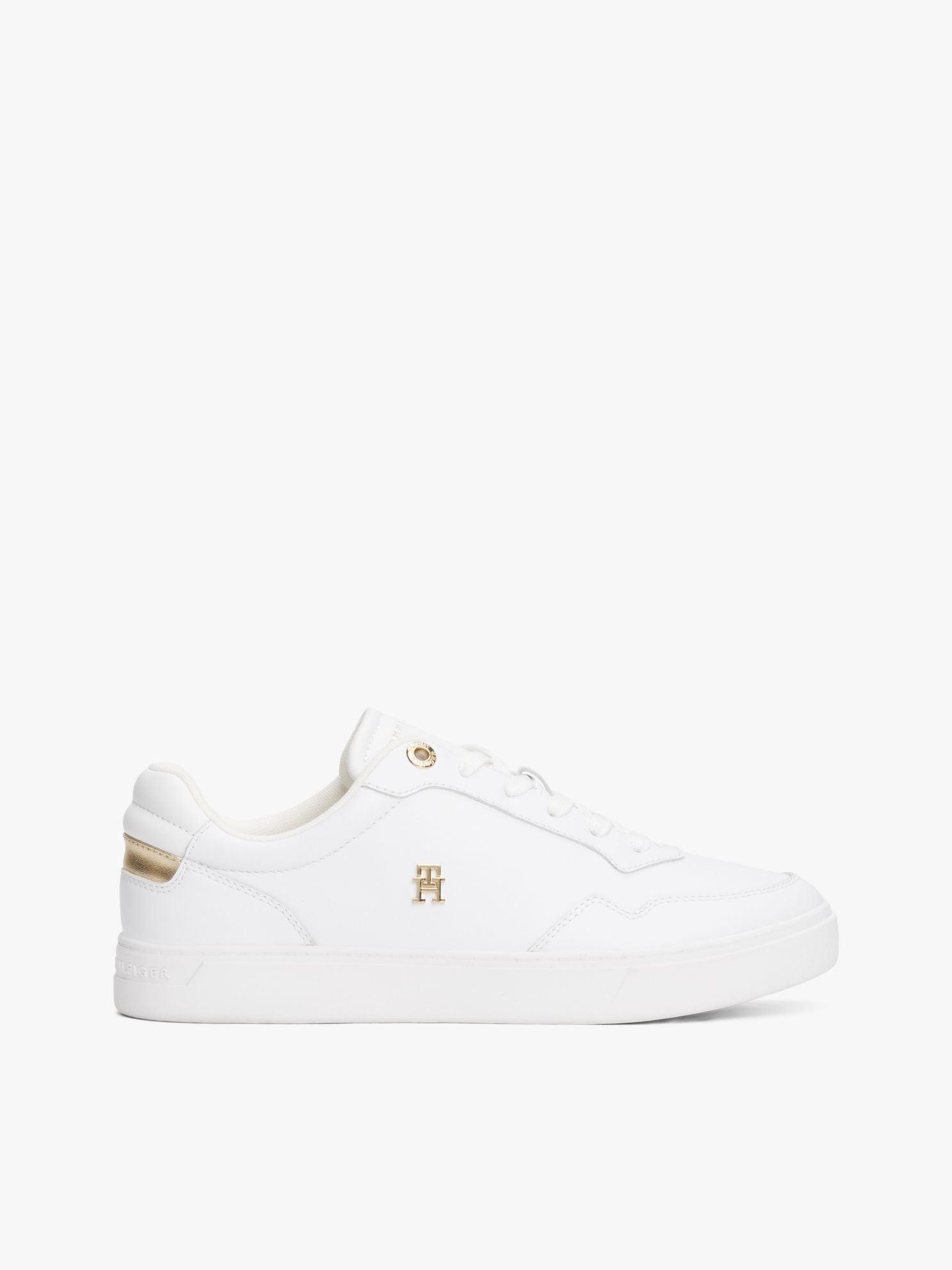 Tommy Hilfiger Metallic Accent Leather Court Sneaker