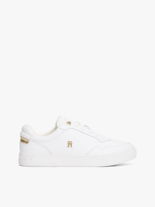 Tommy Hilfiger Metallic Accent Leather Court Sneaker