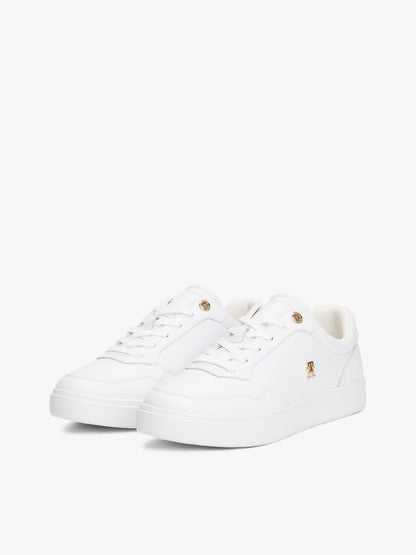 Tommy Hilfiger Metallic Accent Leather Court Sneaker