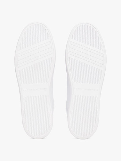 Tommy Hilfiger Metallic Accent Leather Court Sneaker