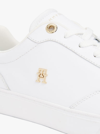Tommy Hilfiger Metallic Accent Leather Court Sneaker