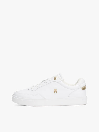 Tommy Hilfiger Metallic Accent Leather Court Sneaker