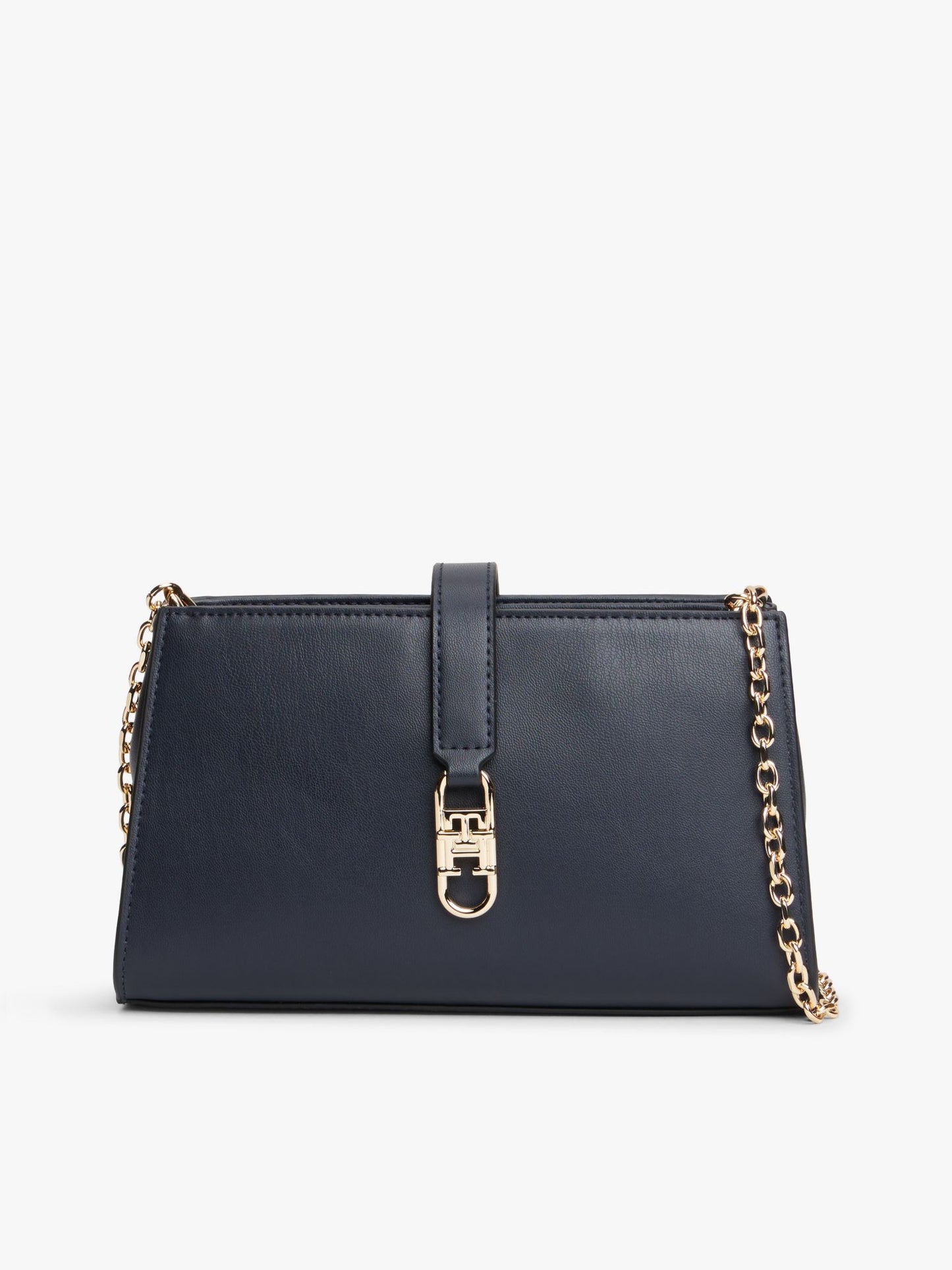 Tommy Hilfiger Polished Monogram Chain Crossbody Bag