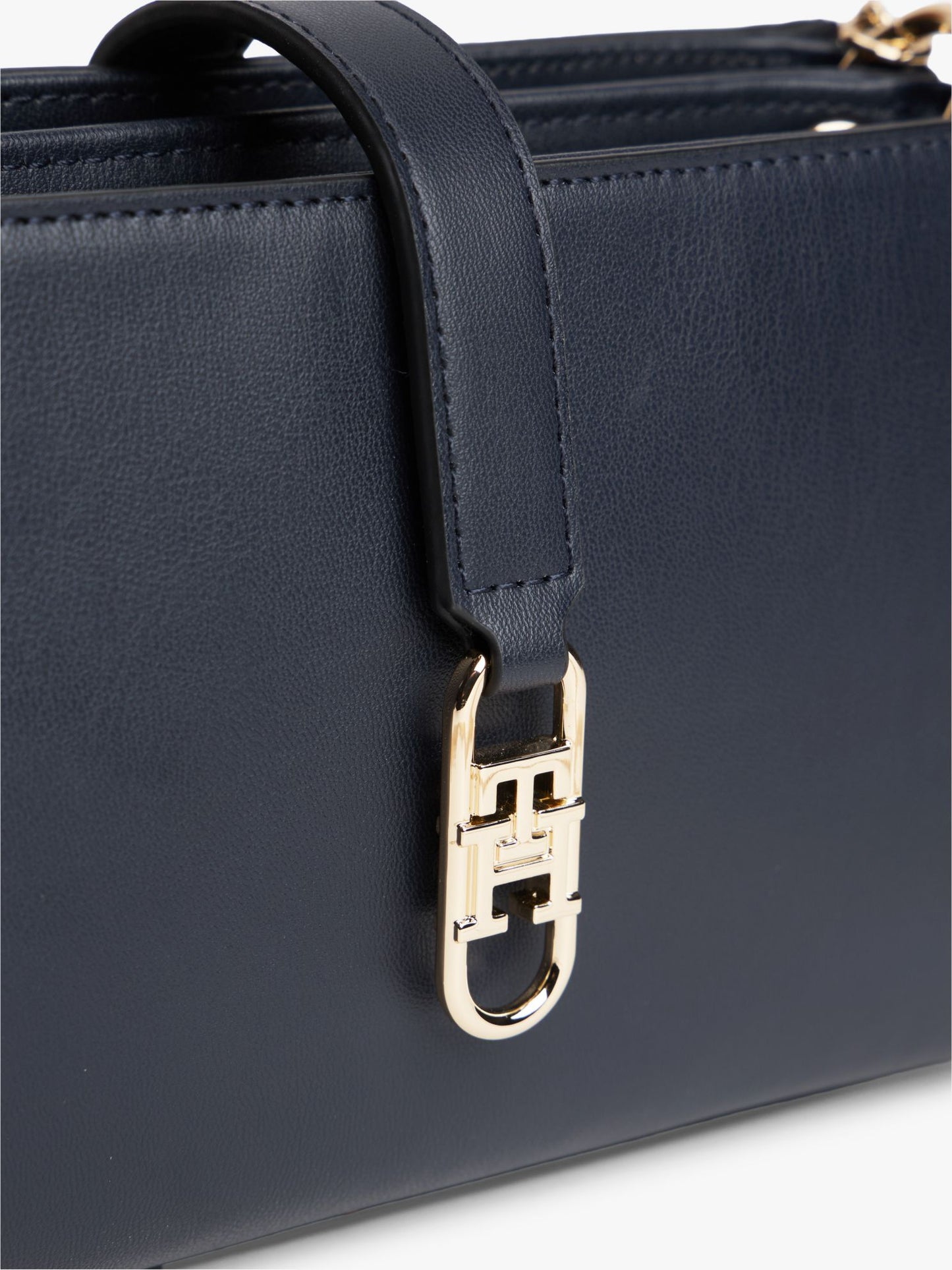 Tommy Hilfiger Polished Monogram Chain Crossbody Bag