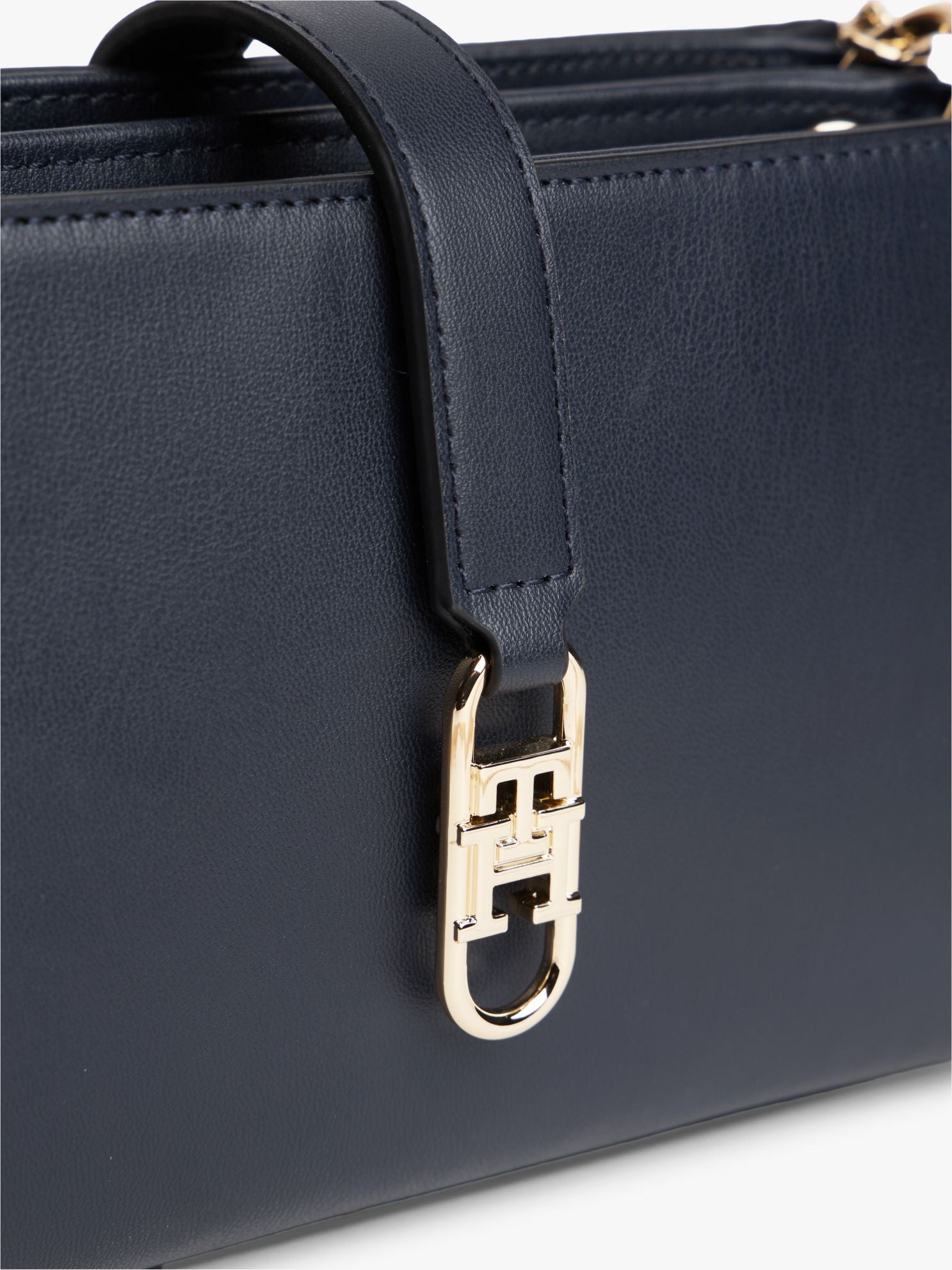 Tommy Hilfiger Polished Monogram Chain Crossbody Bag