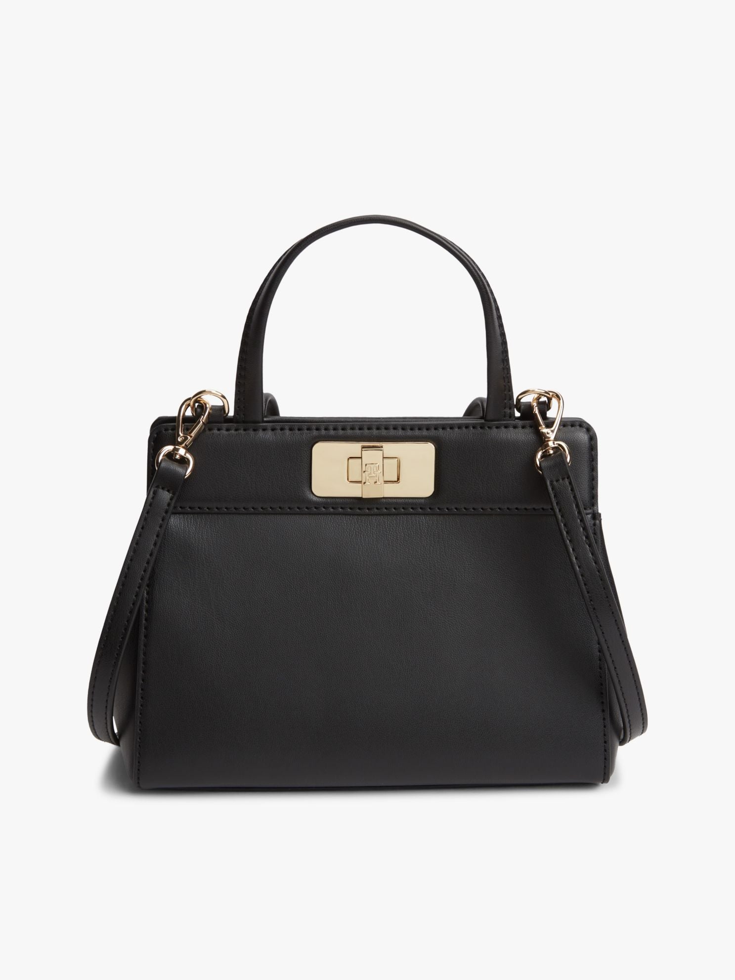 Tommy Hilfiger Monogram Turnlock Mini Satchel Bag