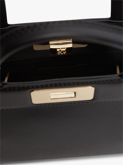 Tommy Hilfiger Monogram Turnlock Mini Satchel Bag