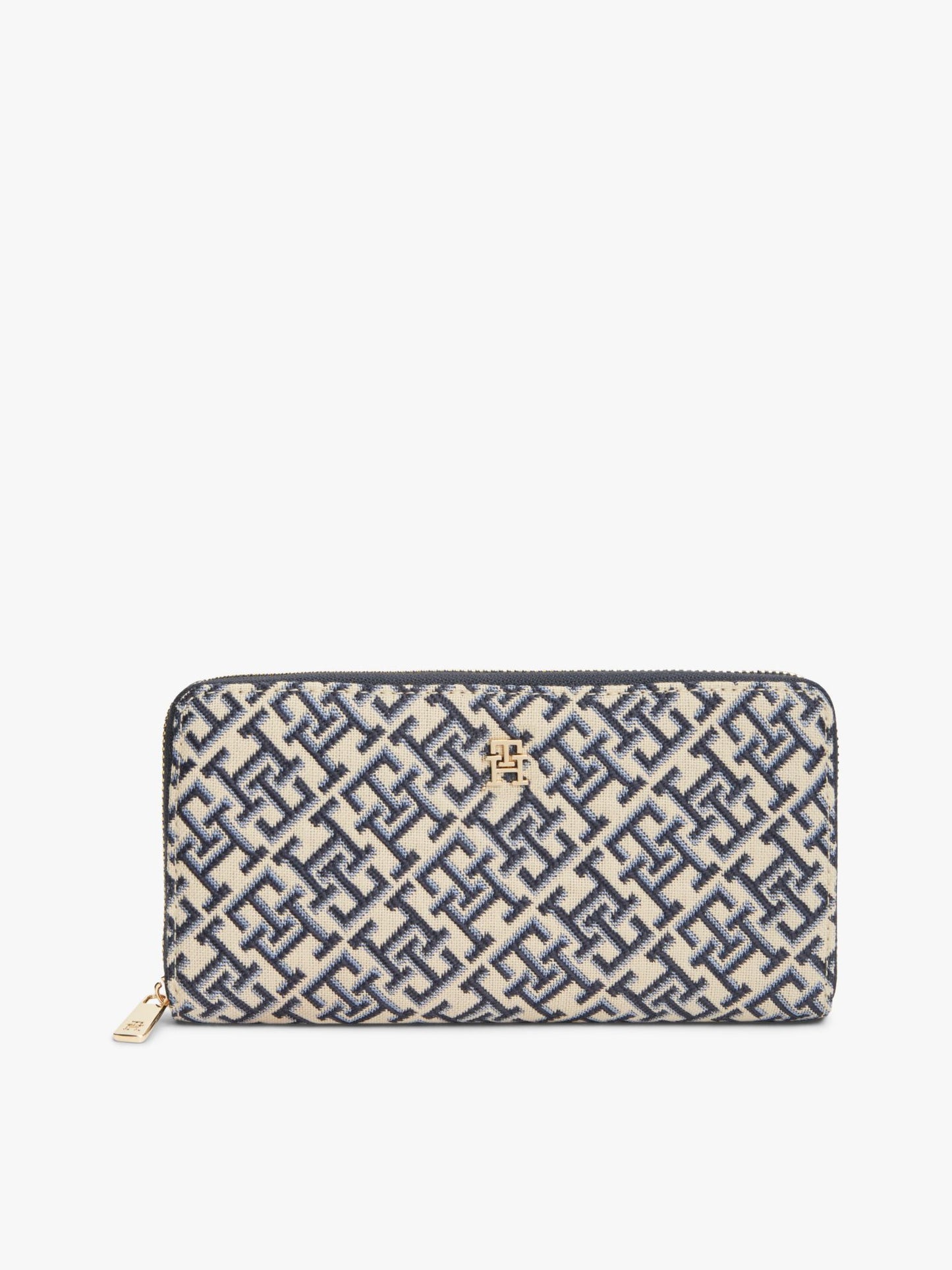 Tommy Hilfiger Monogram Jacquard Large Zip Wallet