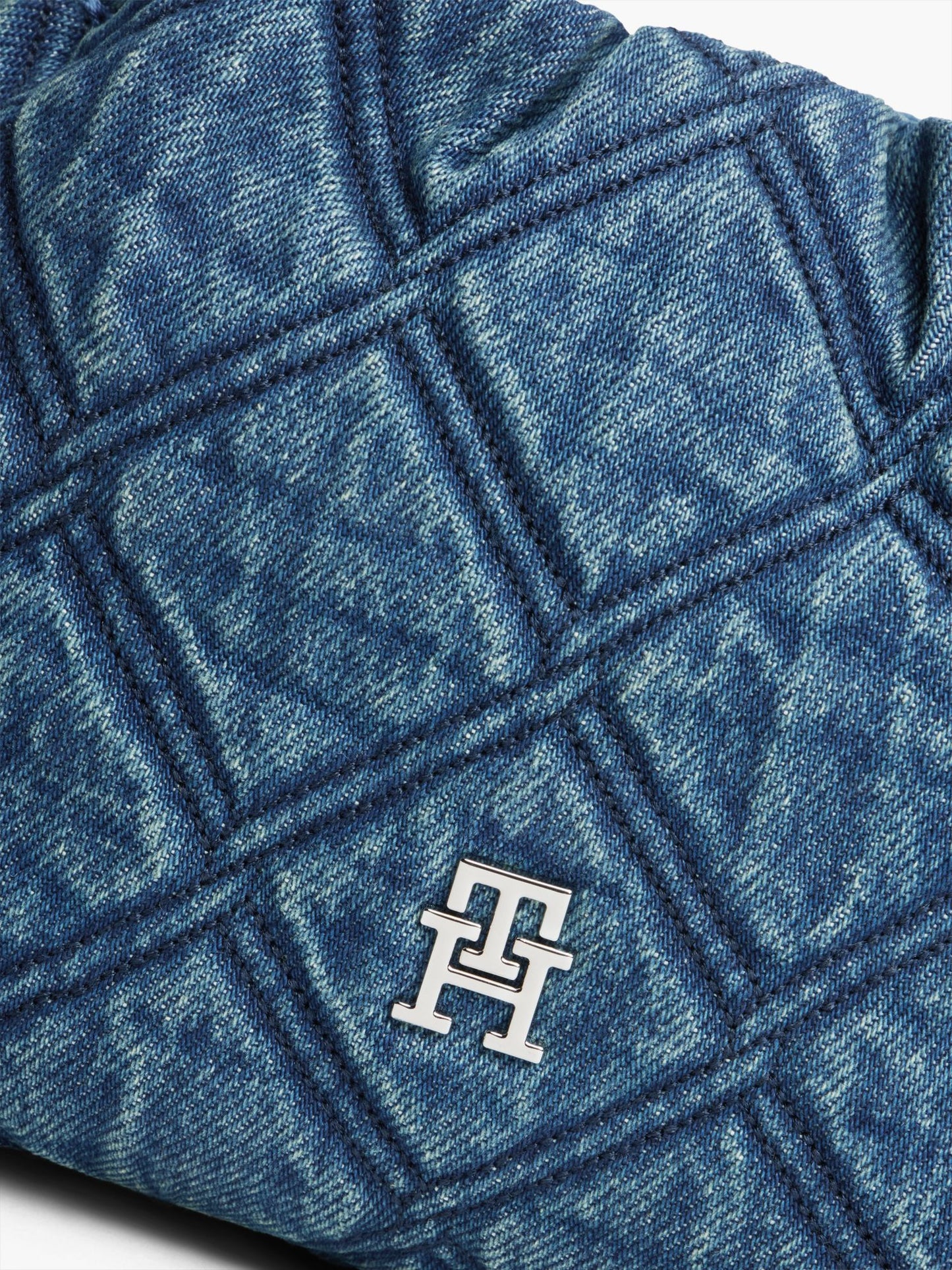 Tommy Hilfiger Quilted Denim Mini Crossbody Bag