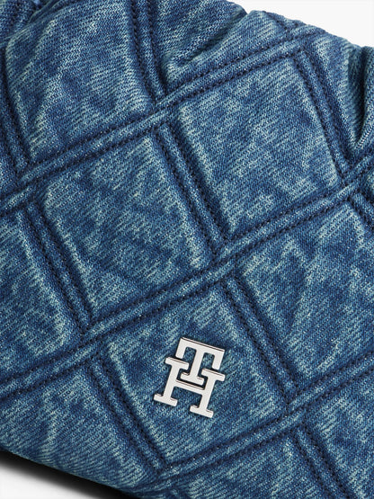 Tommy Hilfiger Quilted Denim Mini Crossbody Bag