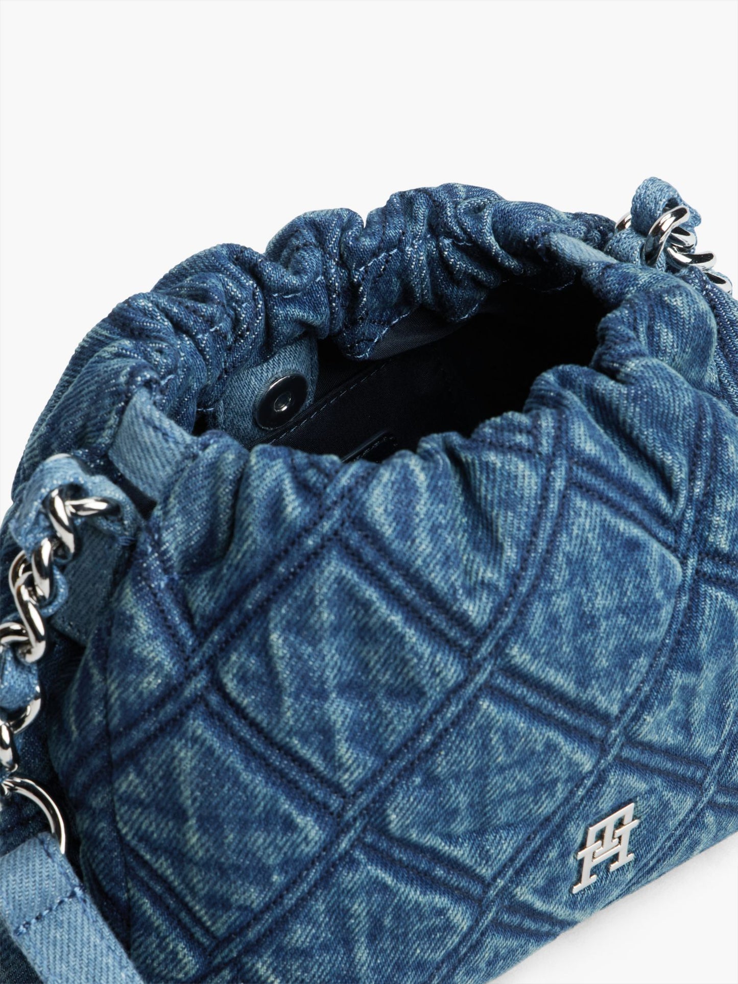 Tommy Hilfiger Quilted Denim Mini Crossbody Bag
