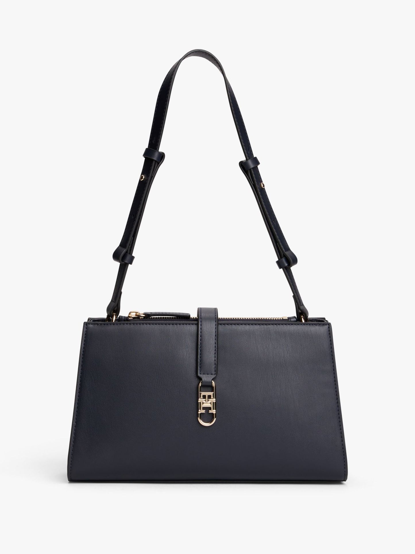 Tommy Hilfiger Polished Monogram Shoulder Bag