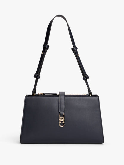 Tommy Hilfiger Polished Monogram Shoulder Bag