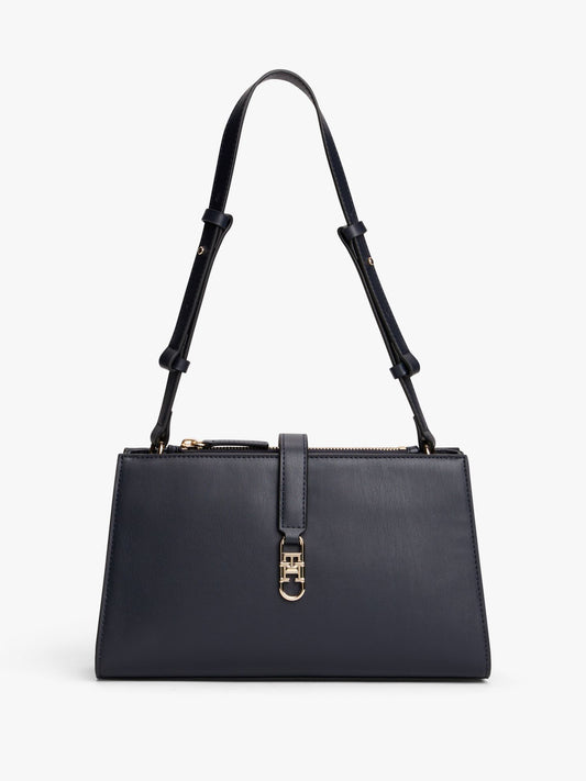 Tommy Hilfiger Polished Monogram Shoulder Bag
