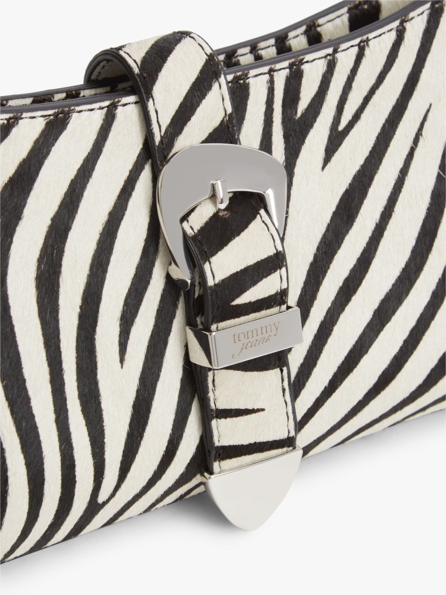 Tommy Hilfiger Tommy Jeans Zebra-Print Calf Hair Bag