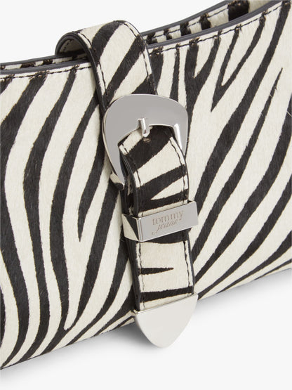 Tommy Hilfiger Tommy Jeans Zebra-Print Calf Hair Bag