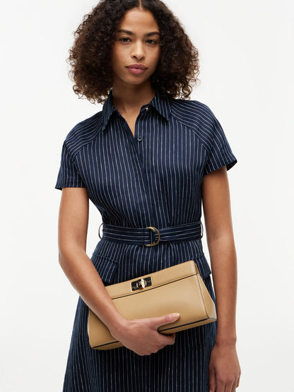 Tommy Hilfiger Monogram T-Lock Clutch