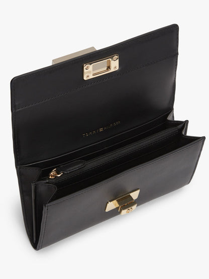 Tommy Hilfiger Monogram Turnlock Large Flap Wallet