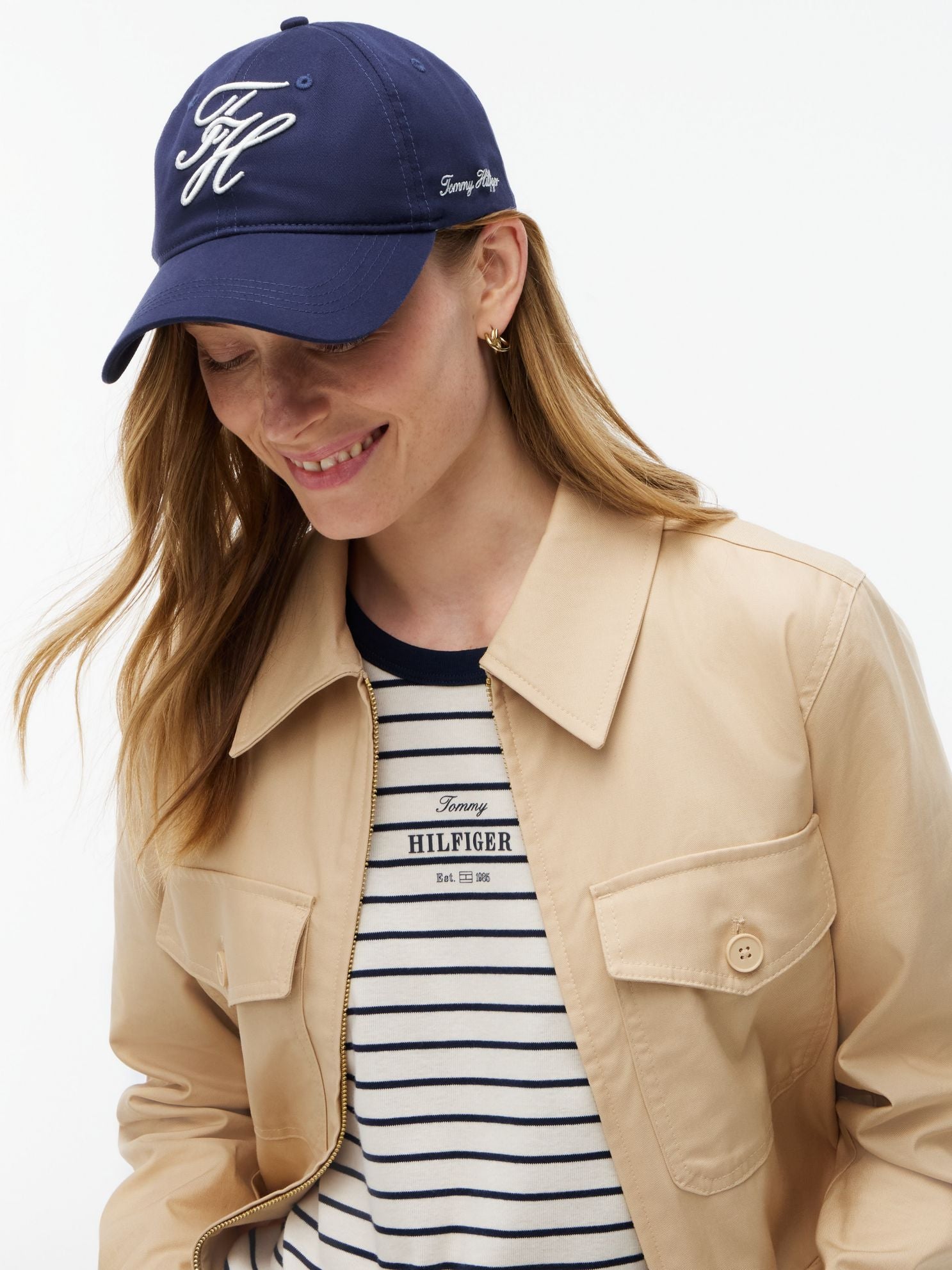Tommy Hilfiger Embroidered Script Monogram Baseball Cap