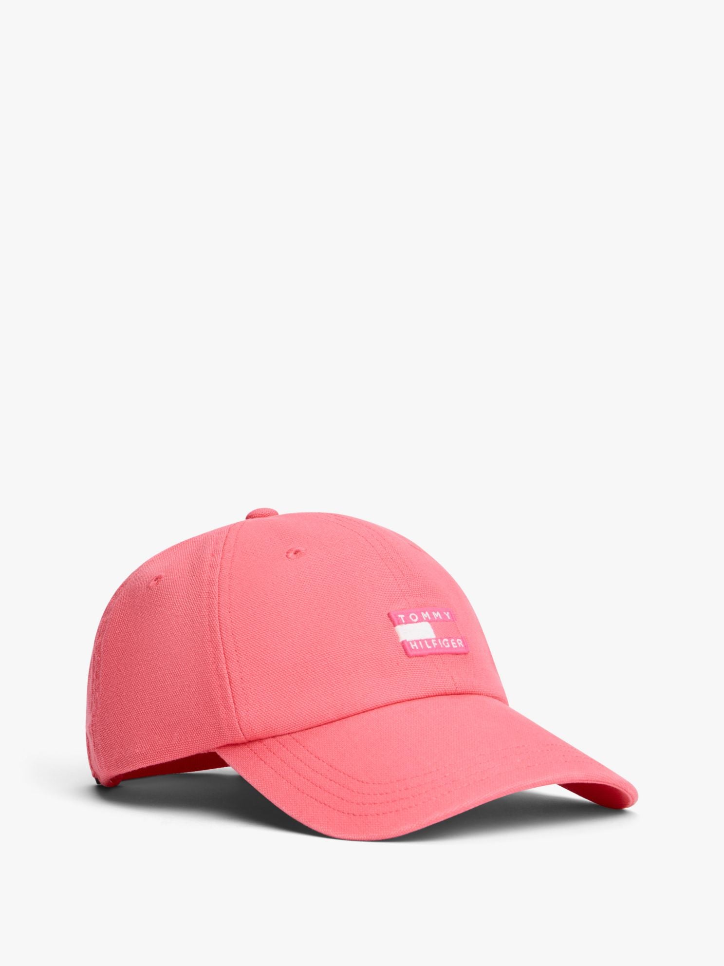 Tommy Hilfiger Tonal Flag Logo Canvas Baseball Cap