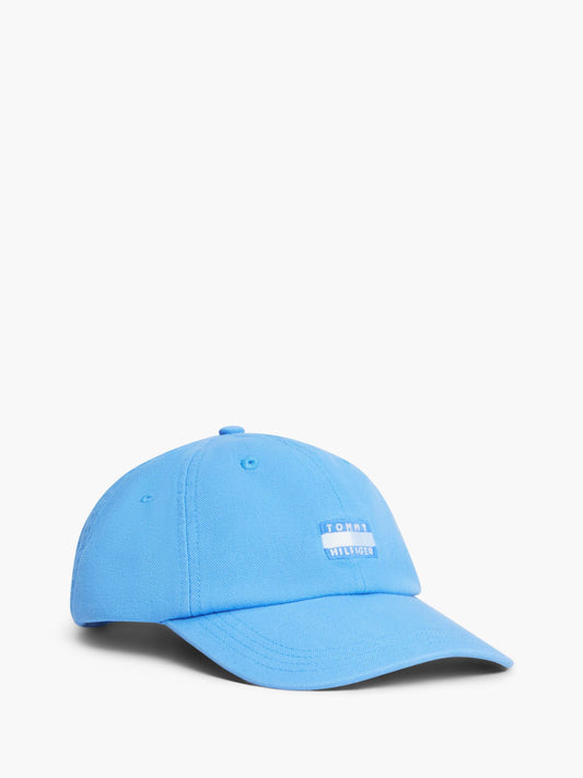 Tommy Hilfiger Tonal Flag Logo Canvas Baseball Cap