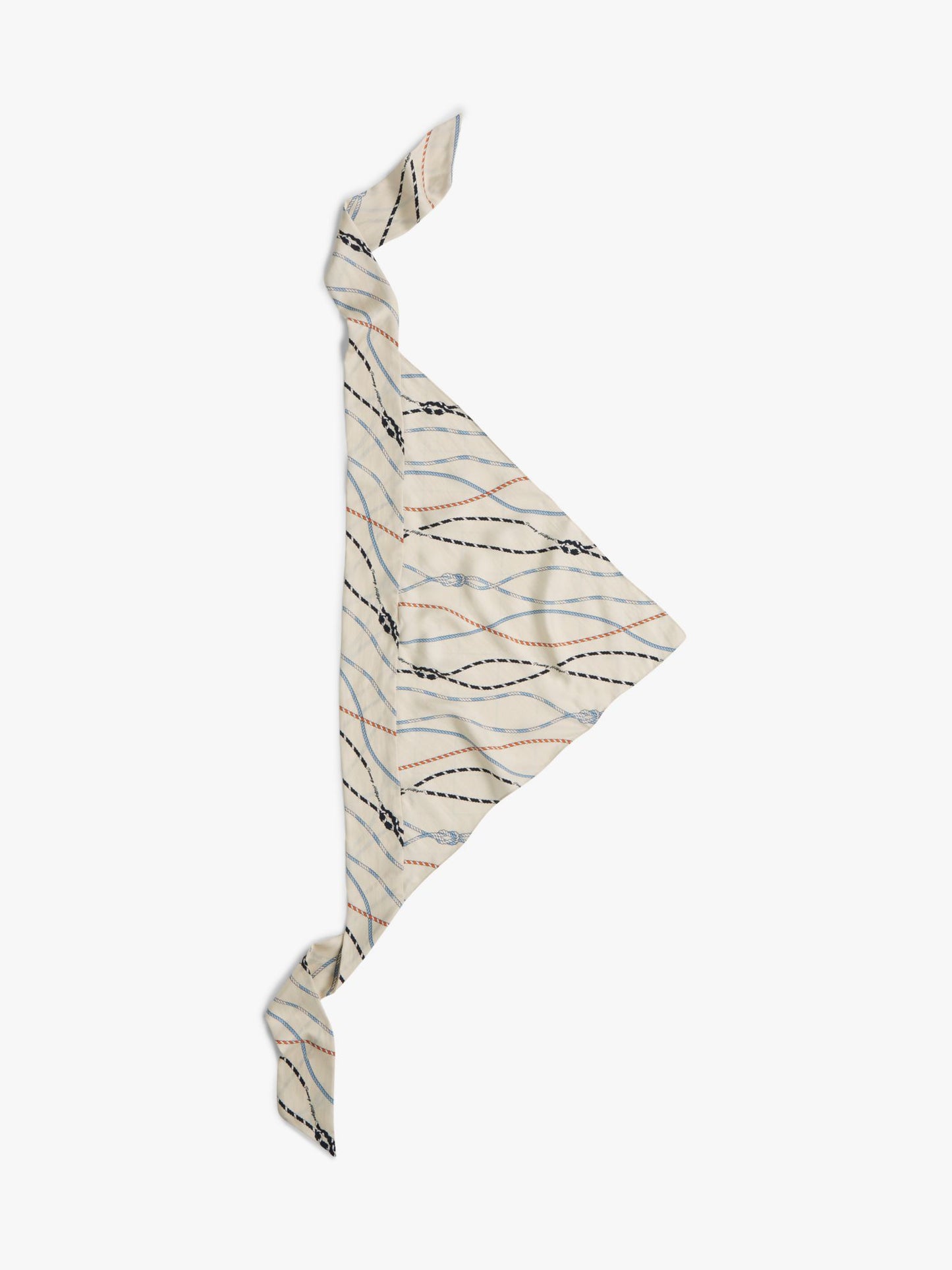 Tommy Hilfiger Nautical Rope Print Silk Scarf