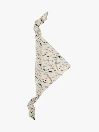 Tommy Hilfiger Nautical Rope Print Silk Scarf
