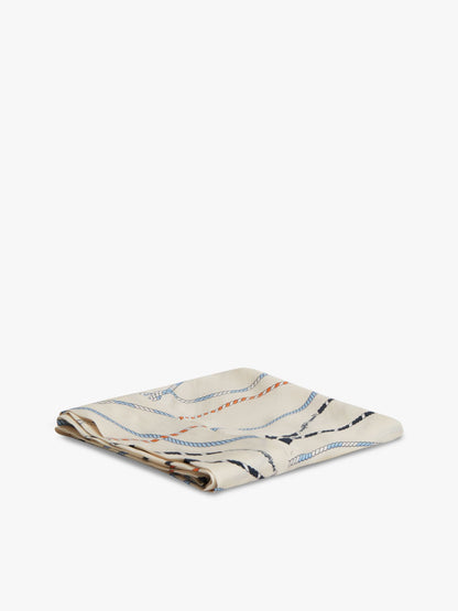 Tommy Hilfiger Nautical Rope Print Silk Scarf
