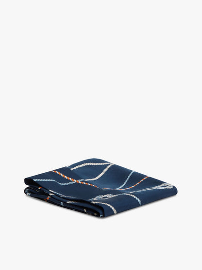 Tommy Hilfiger Nautical Rope Print Silk Scarf