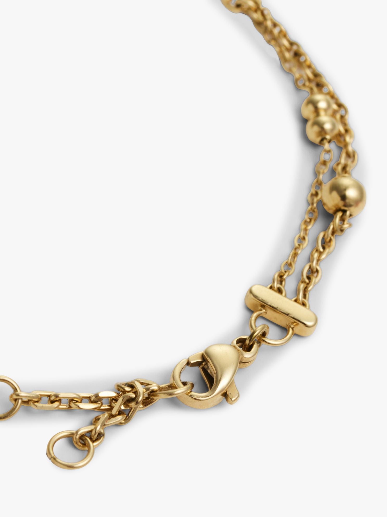 Tommy Hilfiger Heart Charm Double-Layered Bracelet