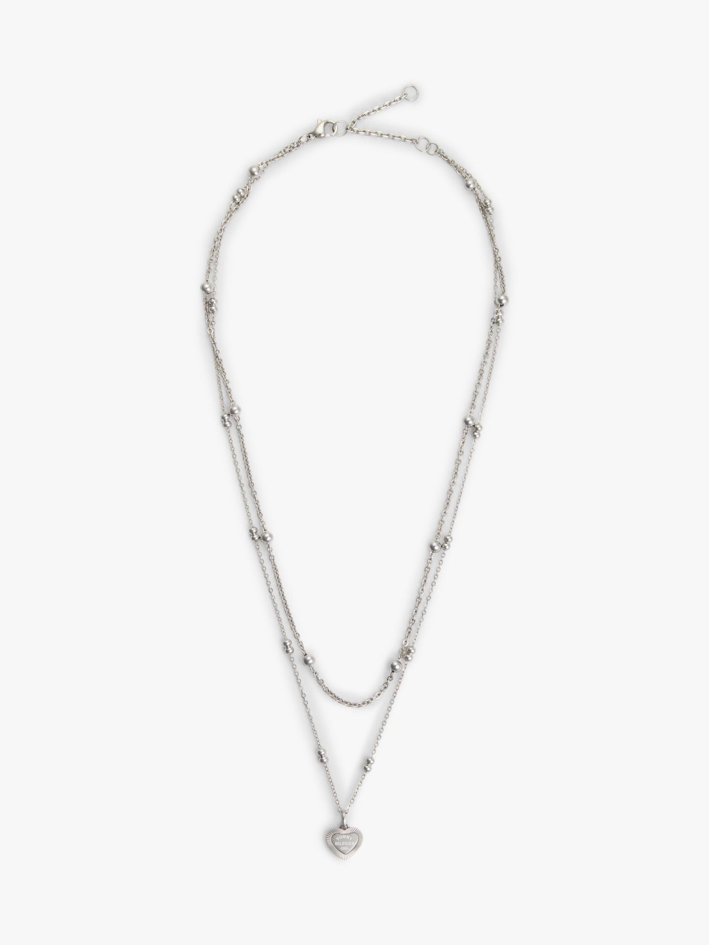 Tommy Hilfiger Heart Charm Double-Layered Necklace