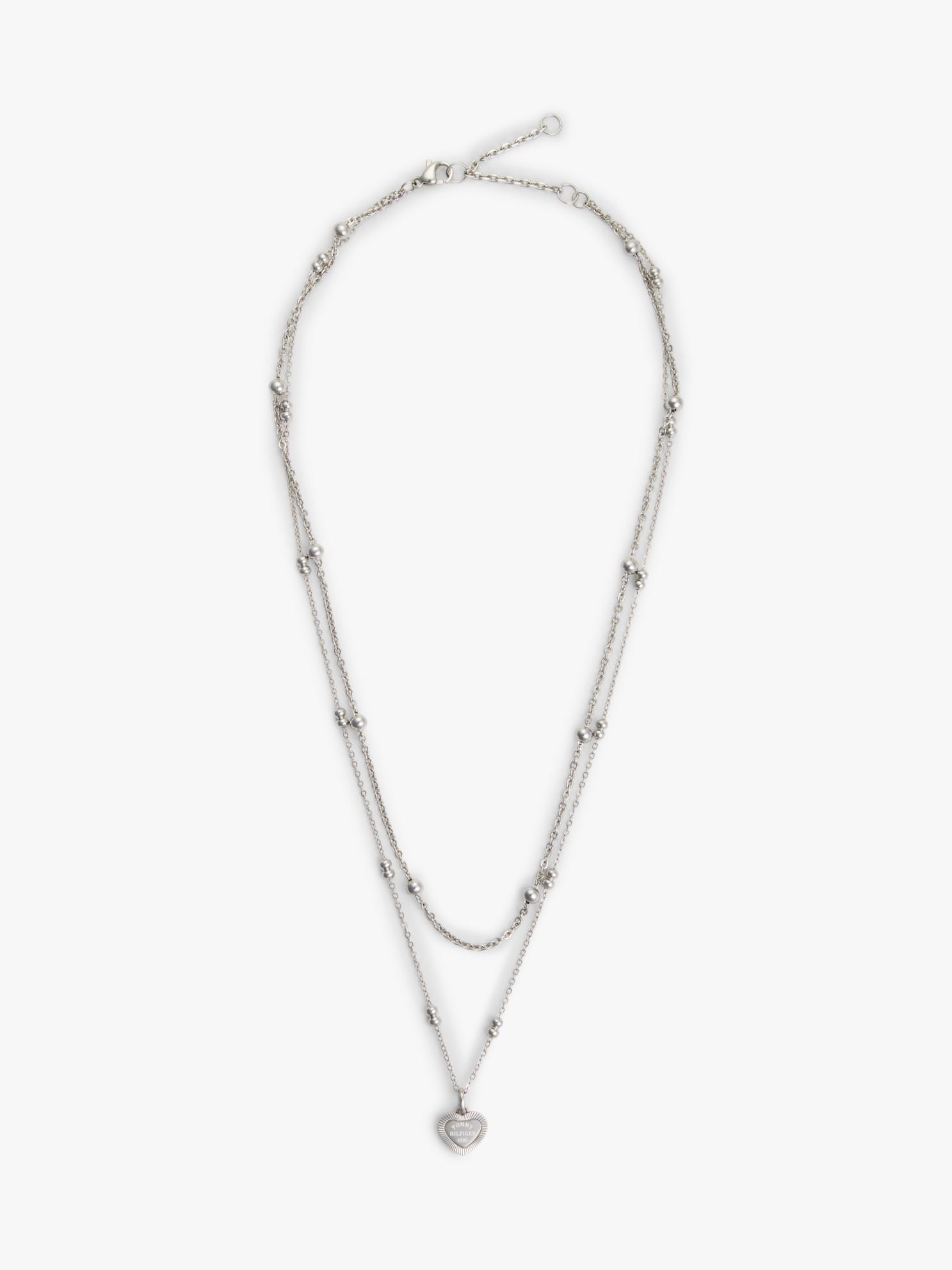 Tommy Hilfiger Heart Charm Double-Layered Necklace
