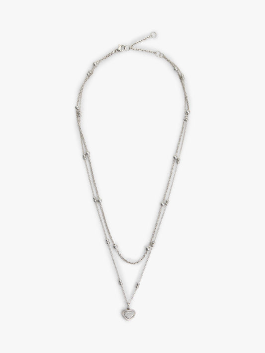 Tommy Hilfiger Heart Charm Double-Layered Necklace