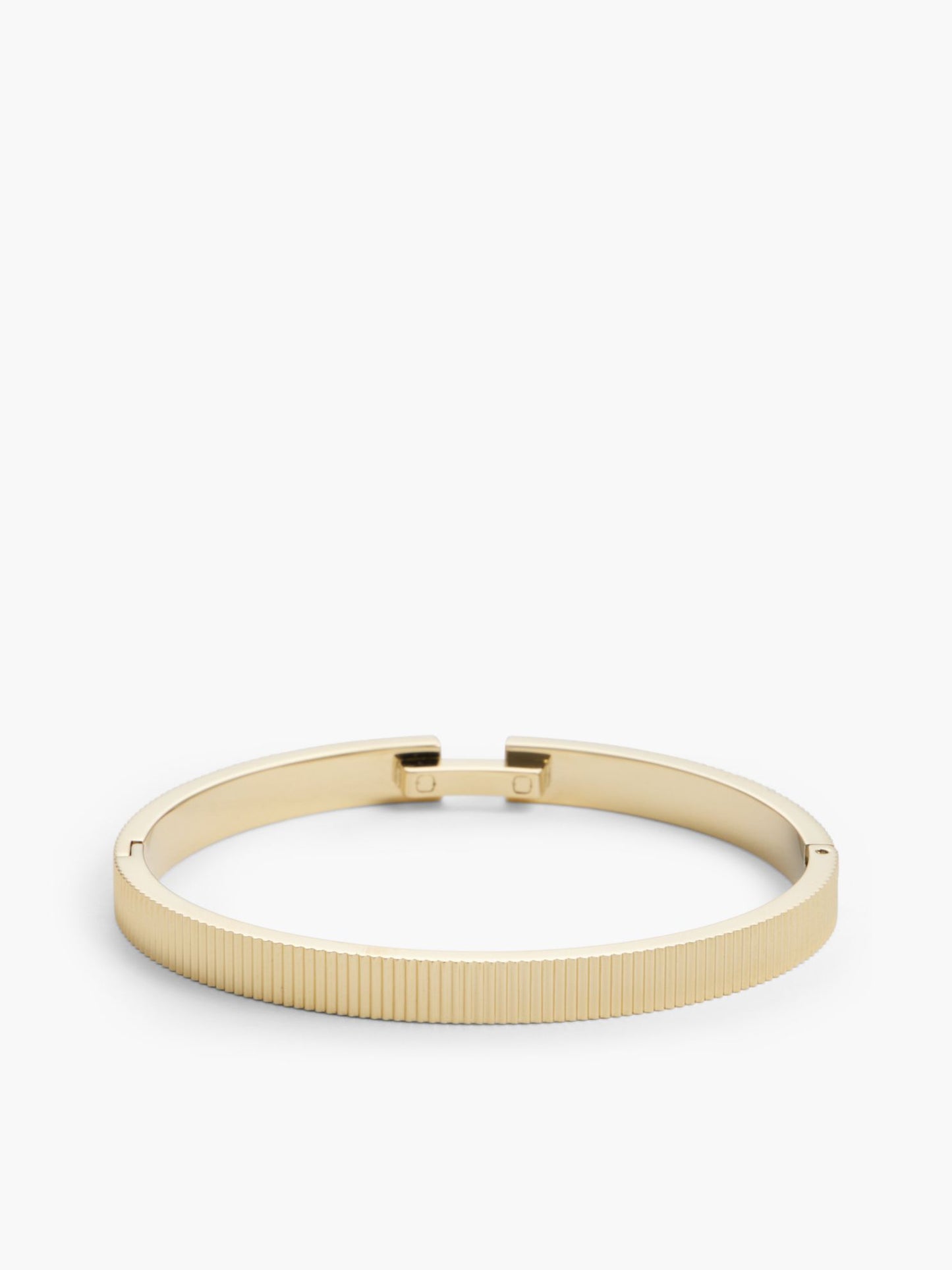 Tommy Hilfiger Signature Stripe Ridged Bangle Bracelet