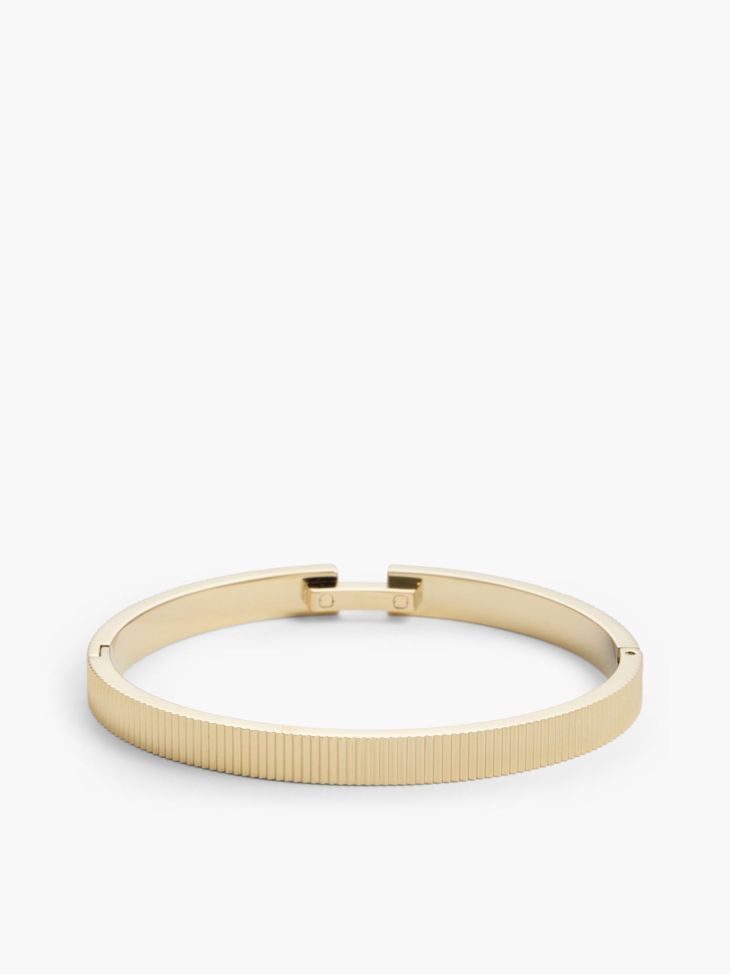 Tommy Hilfiger Signature Stripe Ridged Bangle Bracelet