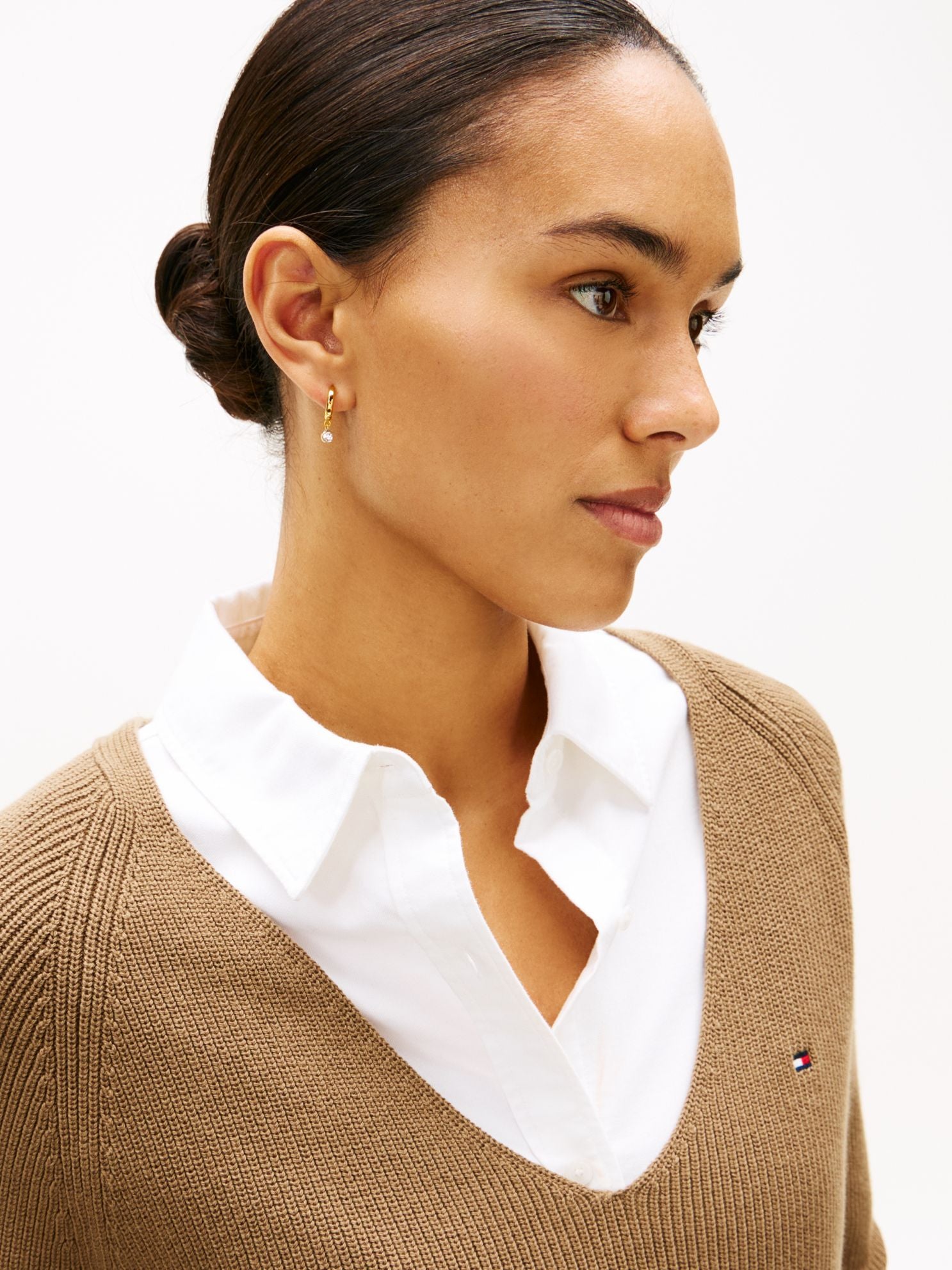 Tommy Hilfiger Crystal Accent Hoop & Stud Earring Set