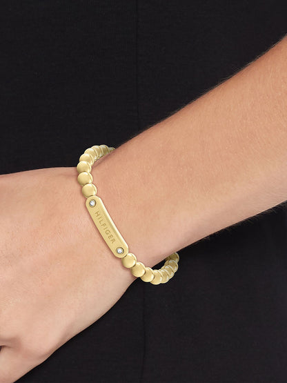 Tommy Hilfiger Monotype Metal Bead Bracelet