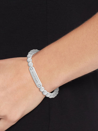 Tommy Hilfiger Monotype Metal Bead Bracelet