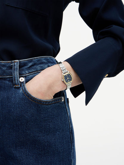 Tommy Hilfiger 21.5MM Patterned Tonneau Dress Watch