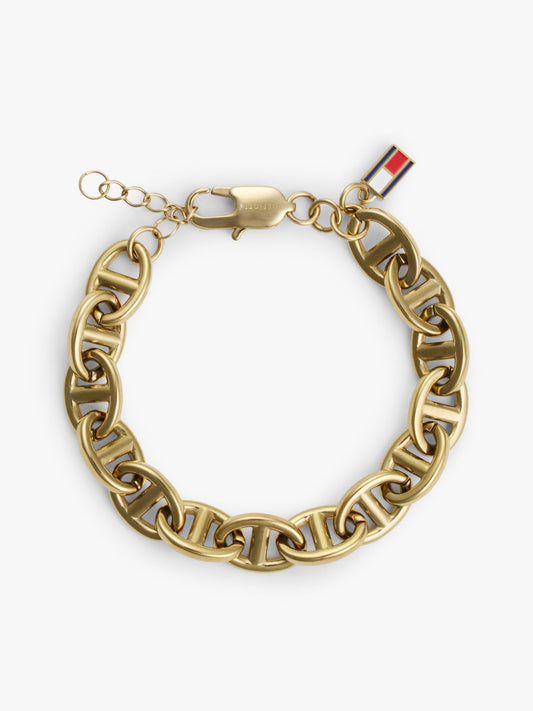 Tommy Hilfiger Gold-Plated Mariner-Link Chain Bracelet