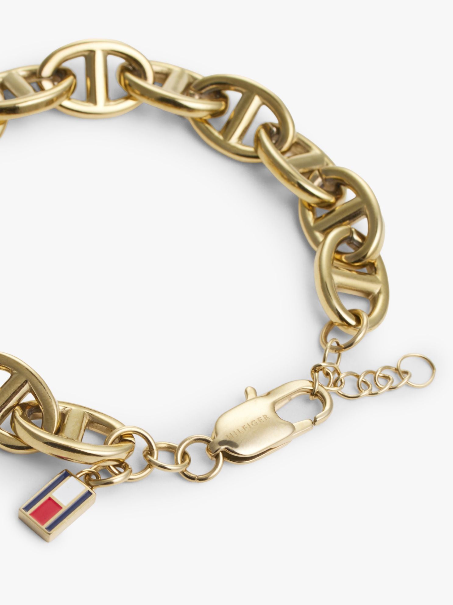 Tommy Hilfiger Gold-Plated Mariner-Link Chain Bracelet