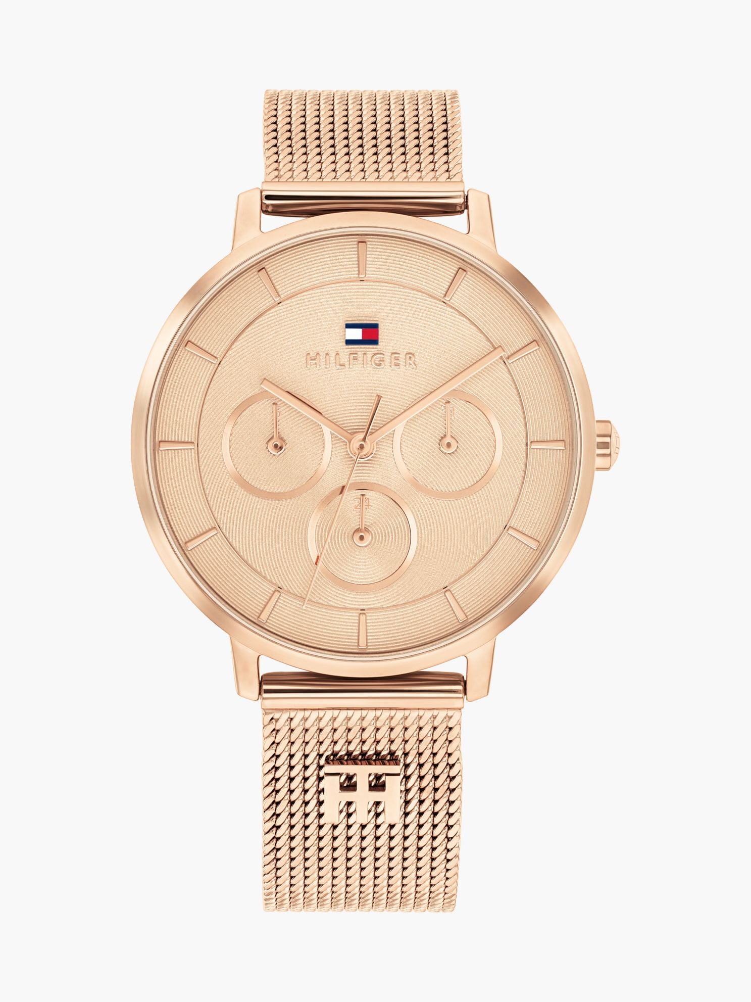Tommy Hilfiger 36MM Monogram Accent Mesh Watch