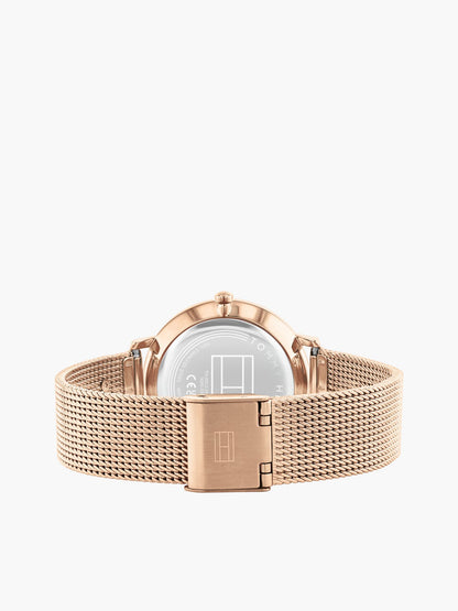 Tommy Hilfiger 36MM Monogram Accent Mesh Watch