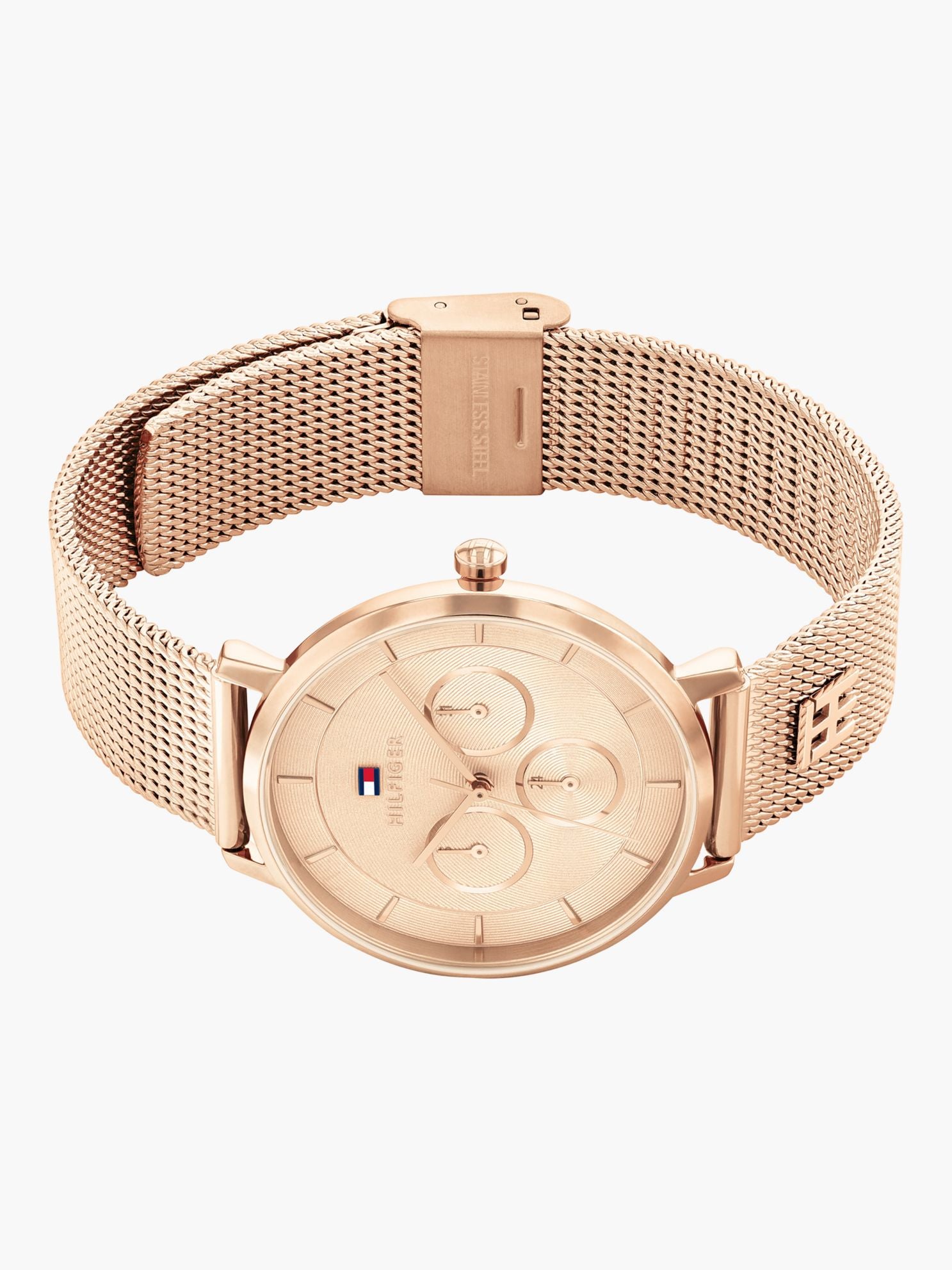 Tommy Hilfiger 36MM Monogram Accent Mesh Watch
