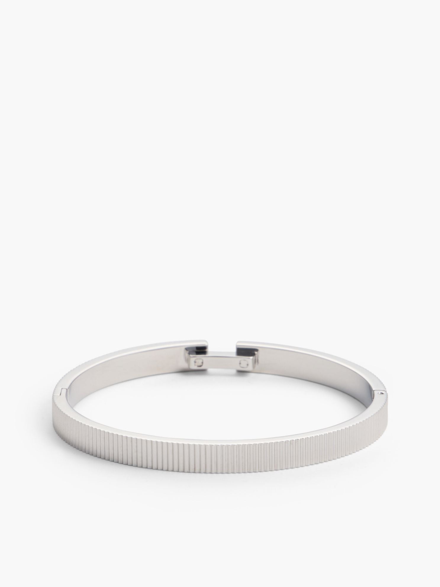 Tommy Hilfiger Signature Stripe Ridged Bangle Bracelet