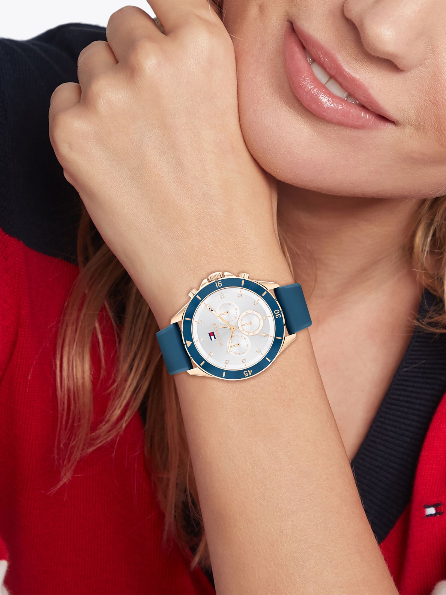 Tommy Hilfiger 40MM White Dial Boyfriend Watch