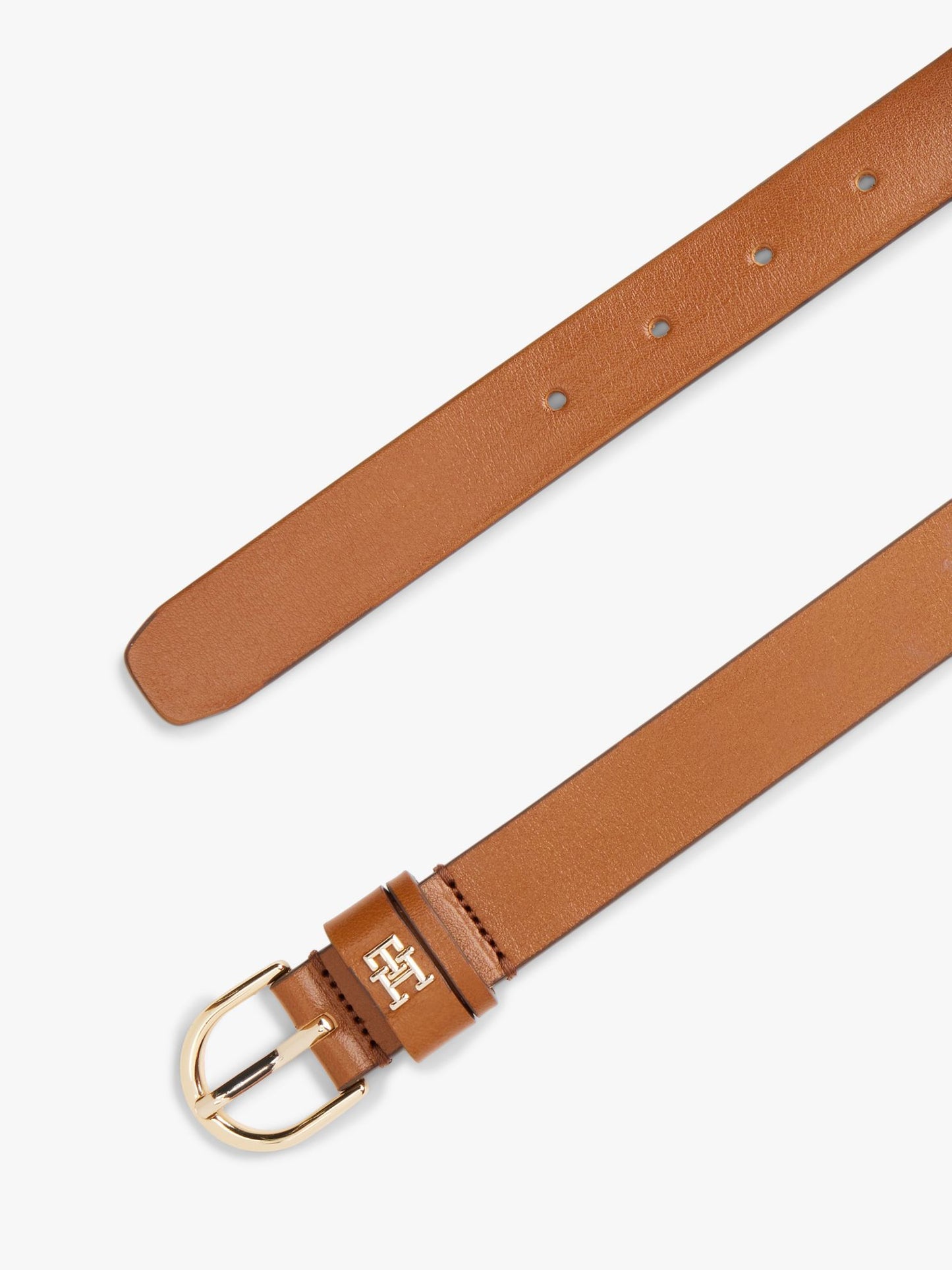 Tommy Hilfiger Monogram Slim Leather Belt